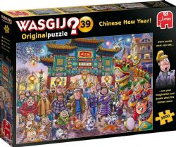WASGIJ ORIGINAL NO 39 JAUNE CASSE-TÊTE 1000 PIÈCES - LE NOUVEL AN CHINOIS ! #70-25011